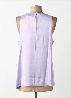 Top stretch sans manche violet OTTOD'AME femme