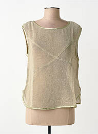 Top coupe fluide sans manche vert NÜ femme