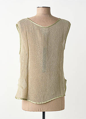 Top coupe fluide sans manche vert NÜ femme