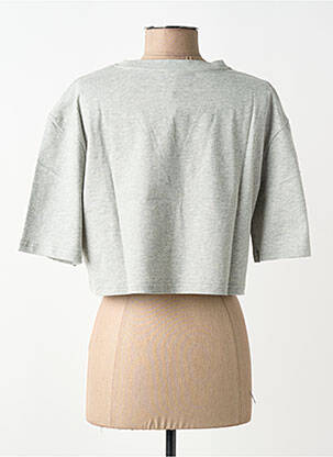 T-shirt stretch manches courtes gris SUNCOO femme
