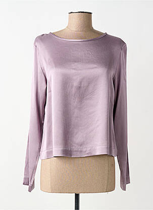 Blouse fermeture boutonnée au dos manches longues violet OTTOD'AME femme
