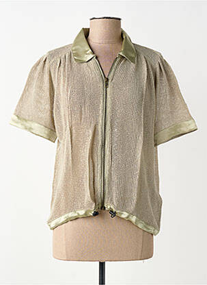 Chemisier manches courtes manches courtes vert NÜ femme