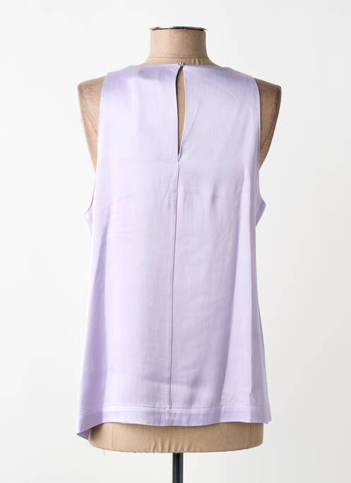 Top stretch sans manche violet OTTOD'AME femme