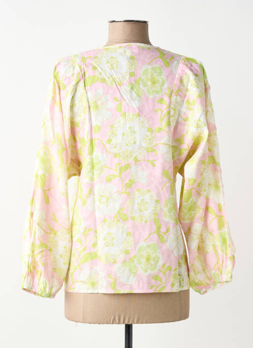 Blouse tissage popeline manches longues vert BRIGITTE BARDOT femme