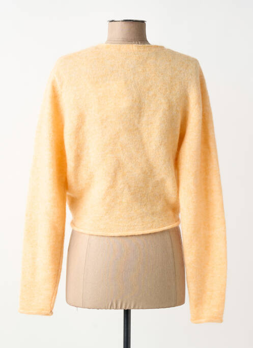 Gilet manches longues resserrée sur le bas orange SECOND FEMALE femme