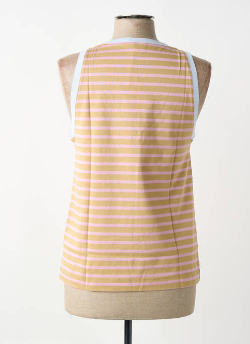 Débardeur stretch sans manche marron PORTOFINO femme