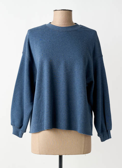 Sweat-shirt stretch manches longues bleu HOD femme