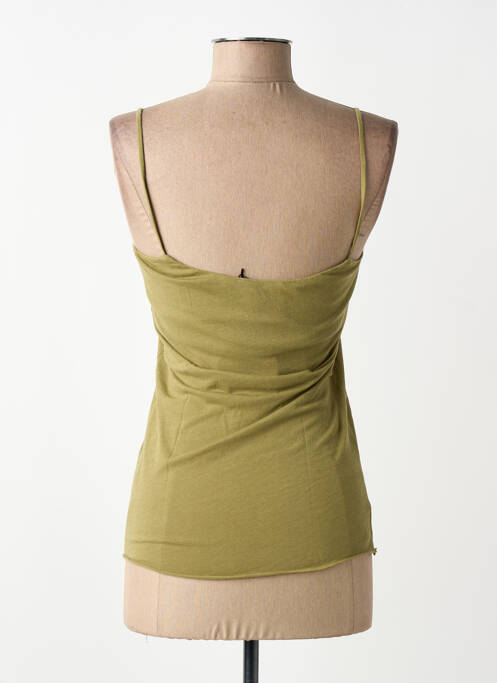 Top col carré fines bretelles vert FLOOR femme