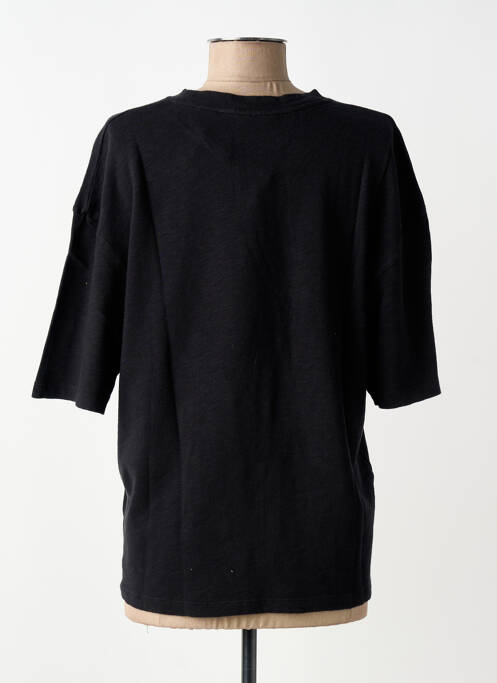 T-shirt manches mi-longues manches courtes noir PENN & INK N.Y femme