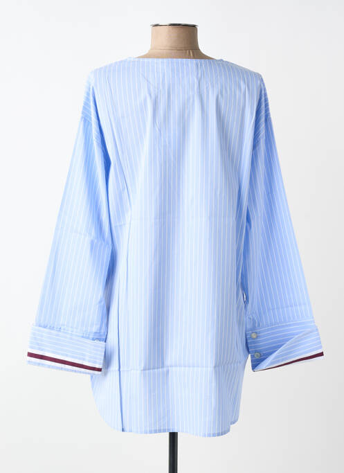 Tunique manches longues col rond bleu FLOOR femme