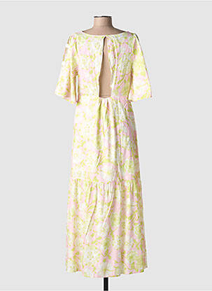 Robe longue imprimé fantaisie manches courtes vert BRIGITTE BARDOT femme