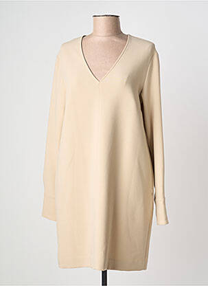 Robe courte manches longues manches longues beige OTTOD'AME femme