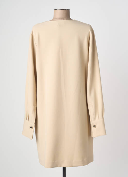 Robe courte manches longues manches longues beige OTTOD'AME femme