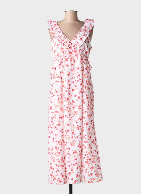 Robe longue imprimé fantaisie sans manche blanc CREAM femme