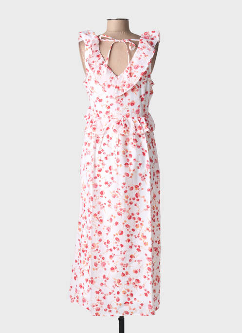 Robe longue imprimé fantaisie sans manche blanc CREAM femme