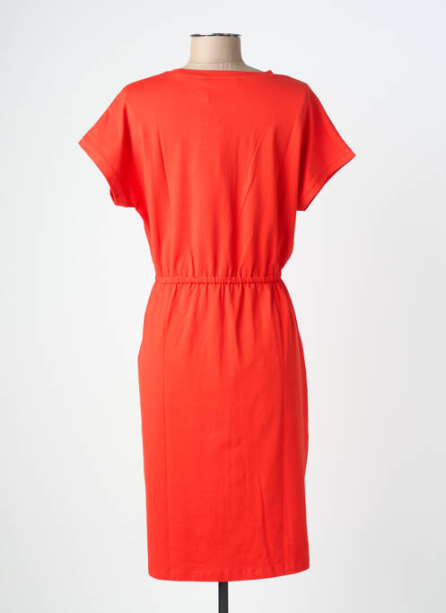 Robe mi-longue manches courtes manches courtes rouge B.YOUNG femme