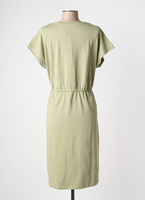 Robe mi-longue manches courtes manches courtes vert B.YOUNG femme