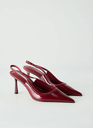 Escarpins matière lisse talon de 7 à 9cm rouge ASOS femme