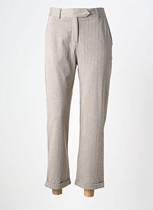 Pantalon 7/8 stretch taille normale beige LA PETITE ETOILE femme