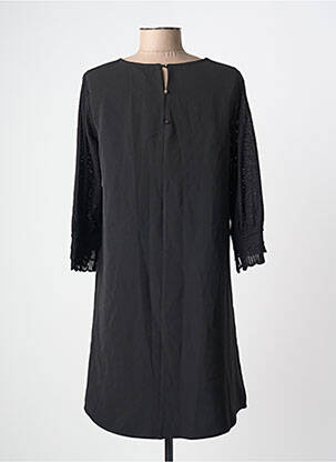 Robe courte manches 3/4 manches 3/4 noir GRACE & MILA femme