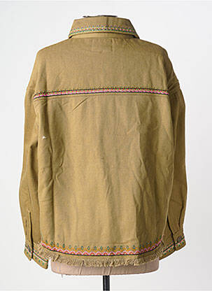 Veste casual coupe droite vert STUDIO PARISIEN femme