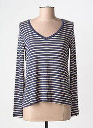 T-shirt manches longues manches longues bleu PAKO LITTO femme