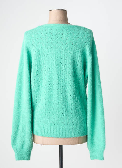 Gilet manches longues coupe cintrée vert MORGAN femme