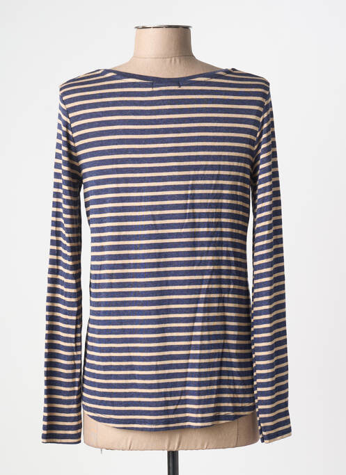 T-shirt col v manches longues bleu PAKO LITTO femme