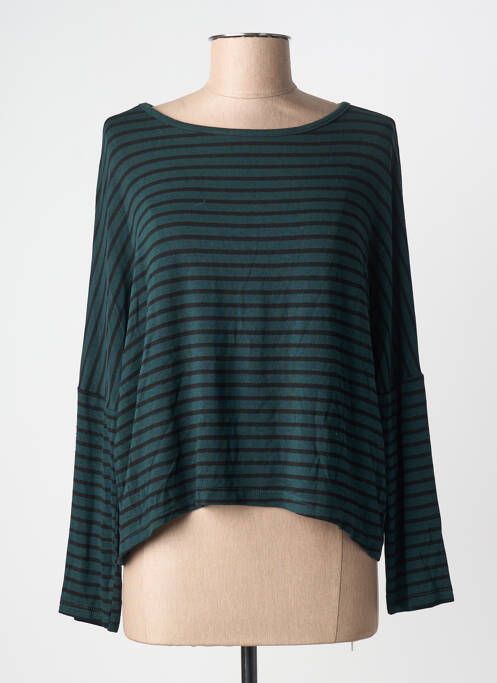 T-shirt coupe droite manches longues vert PAKO LITTO femme