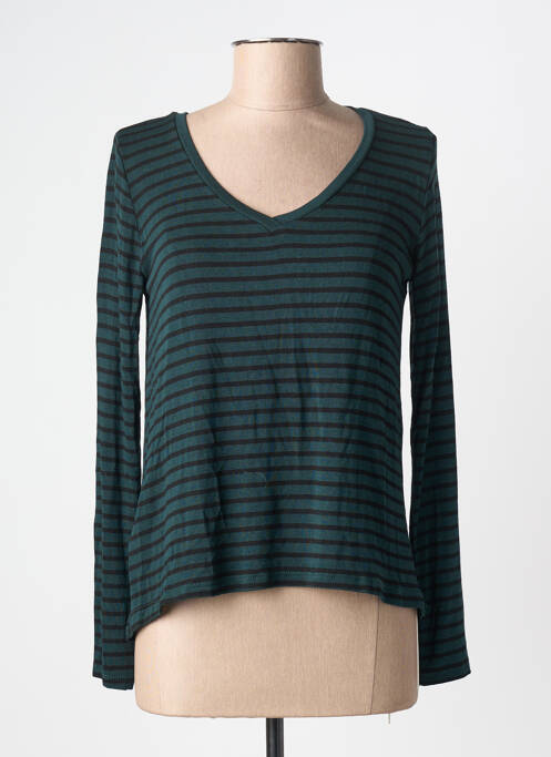 T-shirt coupe droite manches longues vert PAKO LITTO femme