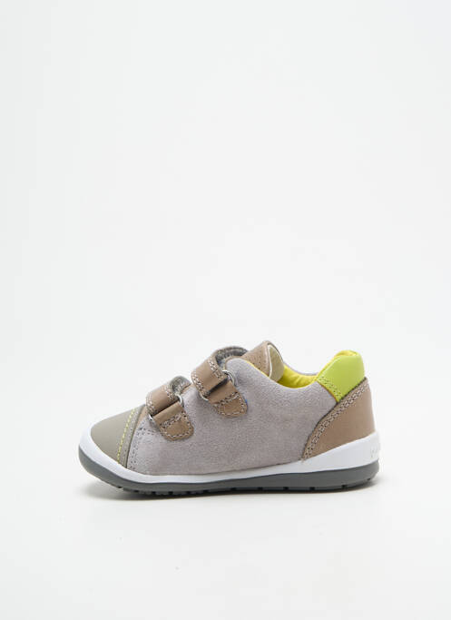Baskets fermeture scratch bout rond gris GARVALIN garcon