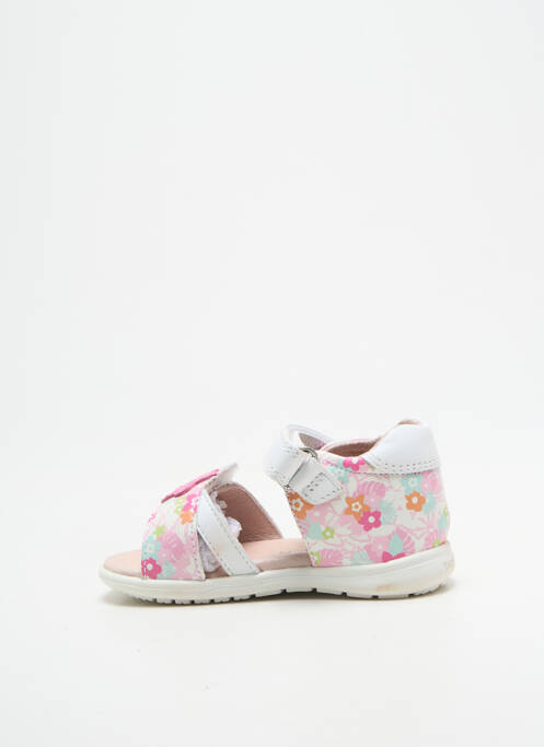 Sandales/nu pieds fermeture scratch bout ouvert rose GARVALIN fille