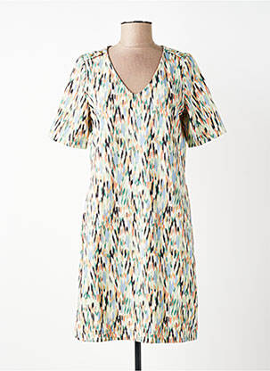 Robe courte manches courtes manches courtes vert GARCIA femme