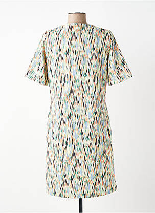 Robe courte manches courtes manches courtes vert GARCIA femme