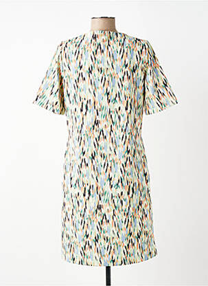 Robe courte manches courtes manches courtes vert GARCIA femme