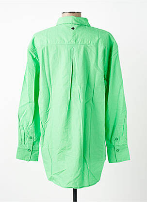Chemisier coupe droite manches longues vert GARCIA femme