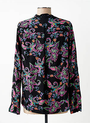 Blouse imprimé fantaisie manches longues noir SUD EXPRESS femme