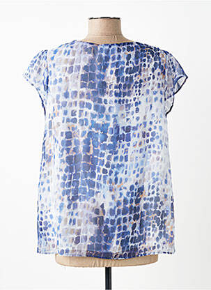 Top imprimé fantaisie manches courtes bleu SUD EXPRESS femme