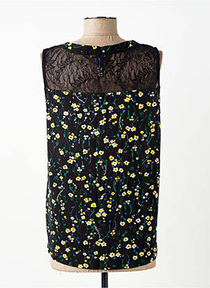 Top imprimé fantaisie sans manche noir STREET ONE femme