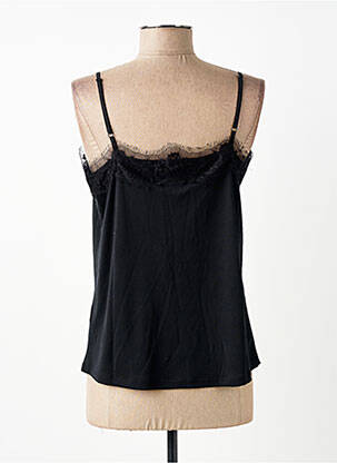 T-shirt coupe cintrée fines bretelles noir GARCIA femme