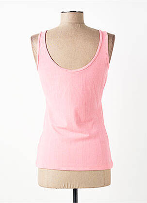 Débardeur stretch sans manche rose GARCIA femme