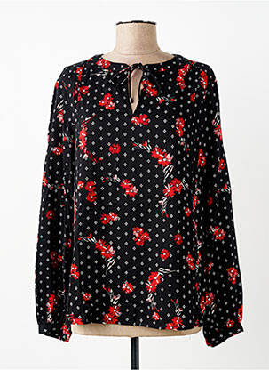 Blouse tissage popeline manches longues noir S.OLIVER femme