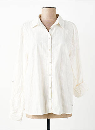 Chemisier coupe droite manches longues blanc GARCIA femme