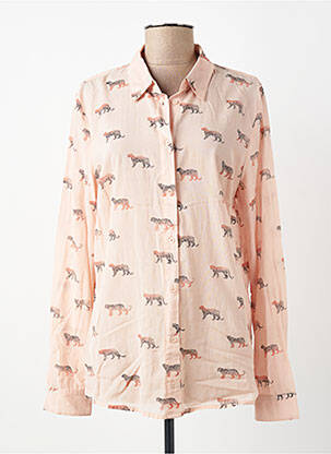 Chemisier imprimé fantaisie manches longues rose SANDWICH femme