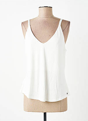 Débardeur coupe droite sans manche blanc SURKANA femme