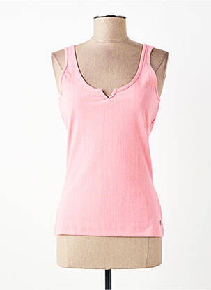 Débardeur stretch sans manche rose GARCIA femme