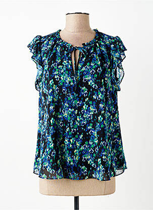 Top imprimé fantaisie manches courtes bleu SUD EXPRESS femme