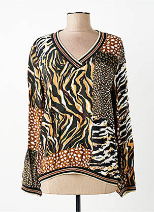 Top stretch manches longues noir SIGNE NATURE femme