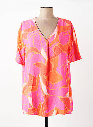 Top imprimé fantaisie manches courtes rose BETTY BARCLAY femme