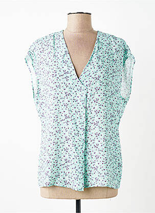 T-shirt imprimé fantaisie manches courtes bleu SUD EXPRESS femme